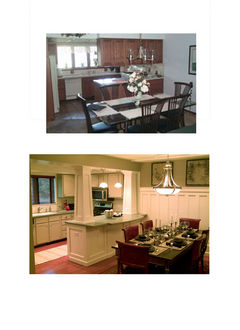 The kitchen in my condo . . . before and after.
