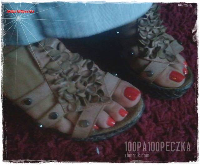 Beżowe koturny 04 - 100pa100peczka