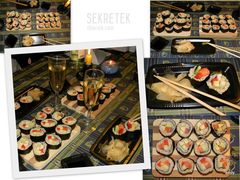 własnoręczne sushi, a co :)))