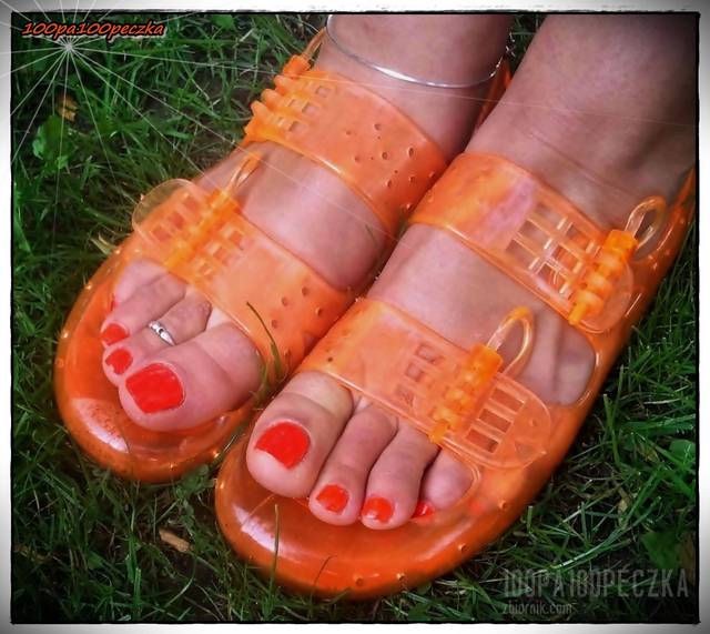 Śmieszne Pomarańczowe Buciki 14 - 100pa100peczka