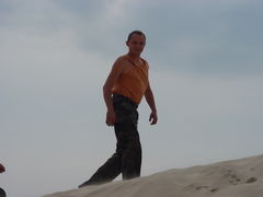 morze, plaża, chetny facet