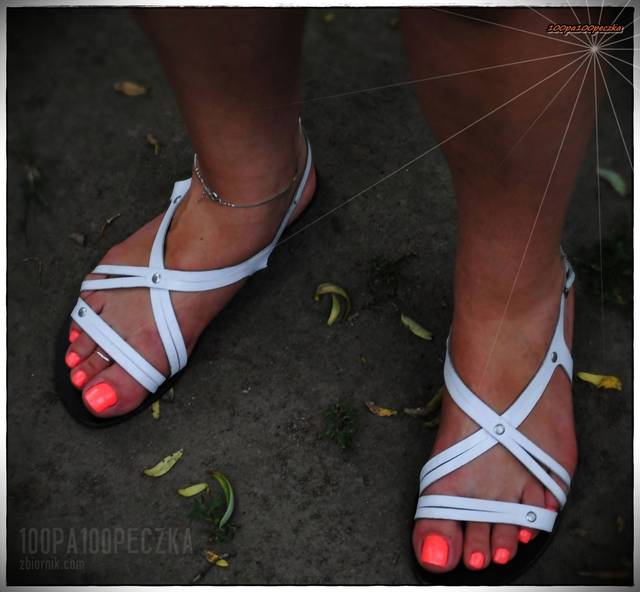 białe sandałki 04 - 100pa100peczka