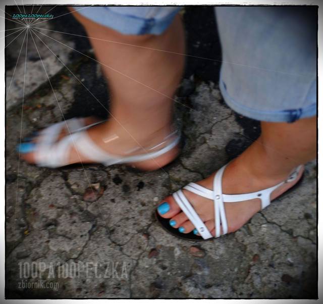 białe sandałki 10 - 100pa100peczka