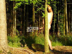 ...i podglądać z za drzewka