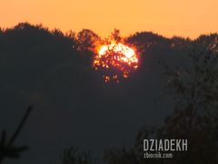 Zachód słońca w Myczkowcach