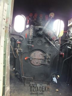 Stanowisko pracy maszynisty parowozika kolejki bieszczadzkiej