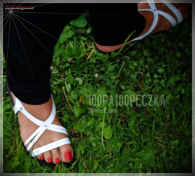 białe sandałki 28 - 100pa100peczka