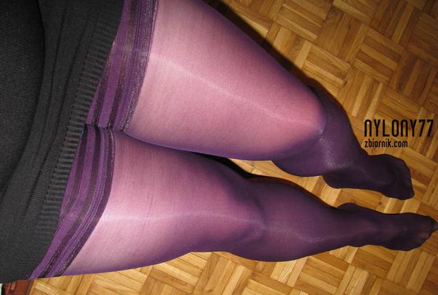 fioletowe pończoszki;) - nylony77