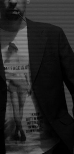 my face is up here, but..