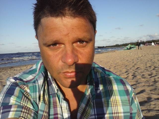 me in beach´s Gdansk - spanishman