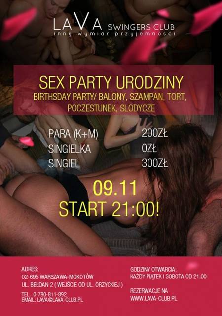 SEX PARTY/BIRTHDAY PARTY-09.11.2013r. Urodziny Clubu LAVA - LavaClub