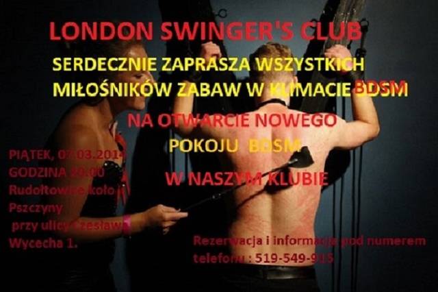 WIELKIE OTWARCIE POKOJU BDSM W LONDON SWINGERS CLUB - LondonExclusive