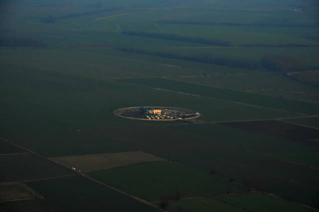 Klub i ośrodek widziane z samolotu. - jacuzzi