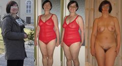 w ubraniu i bez ubrania