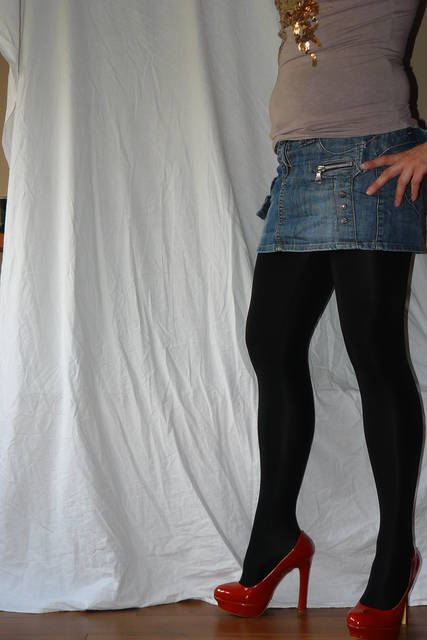 nowe błyszczące rajstopki - lycrafun