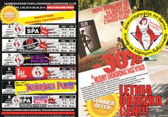 rozkład jazdy DARKROOM CLUB 02.06.2014 r. - 08.06.2014 r.