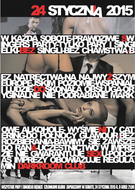 Sobota, 24 stycznia 2015 r. – Swing Party - DARKROOM24