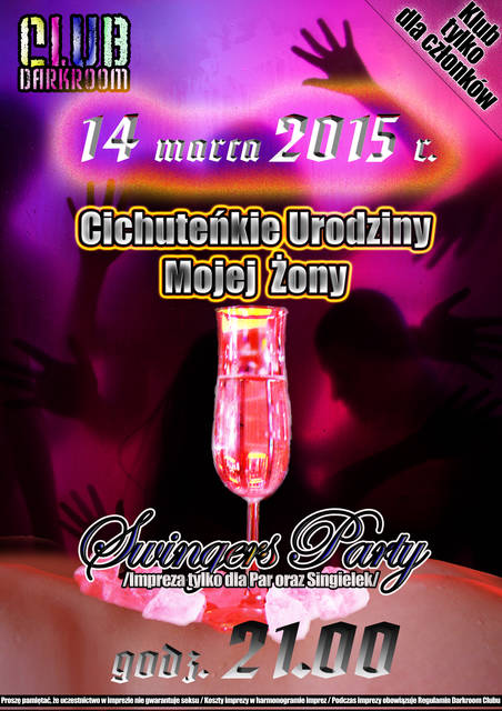 Sobota, 14 marca 2015r. - Swingers Party - DARKROOM24