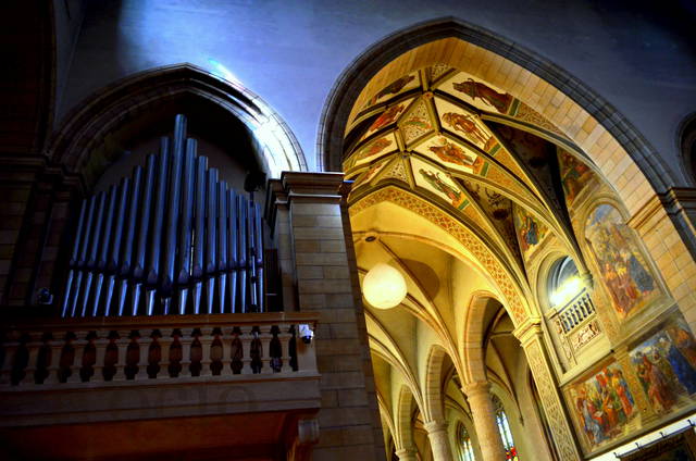 Katedra Notre Dame w Luksemburgu - wnętrze 2 - frocio