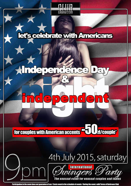 Sobota, 4 lipca 2015 r. - Swingers Party - DARKROOM24