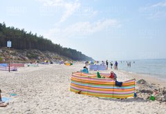Dębki i naga plaża ... my już wracaliśmy z opalanka
