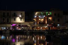 Port Rethymno nocą 