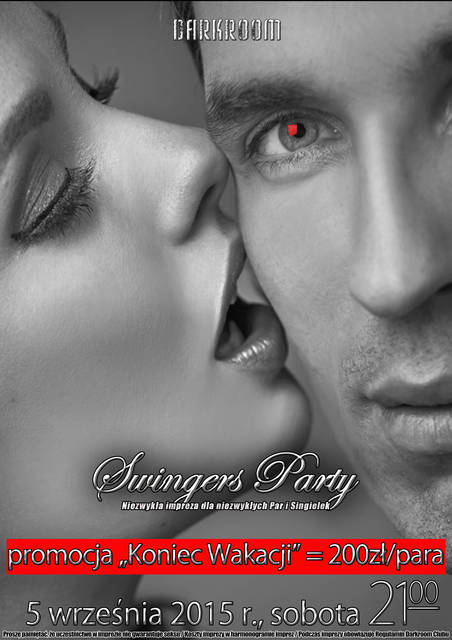 5 września 2015r. - Swingers Party "Koniec Wakacji" - DARKROOM24