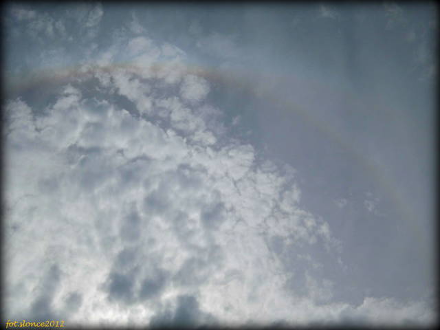 Nietypowa tęcza - widok z plaży  - slonce2012