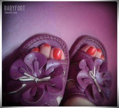 fioletowe pantofelki