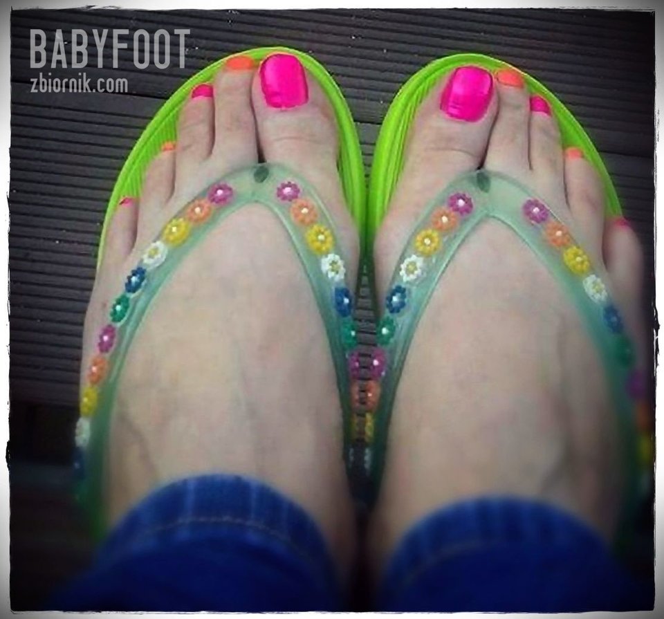 zielone japonki - Babyfoot