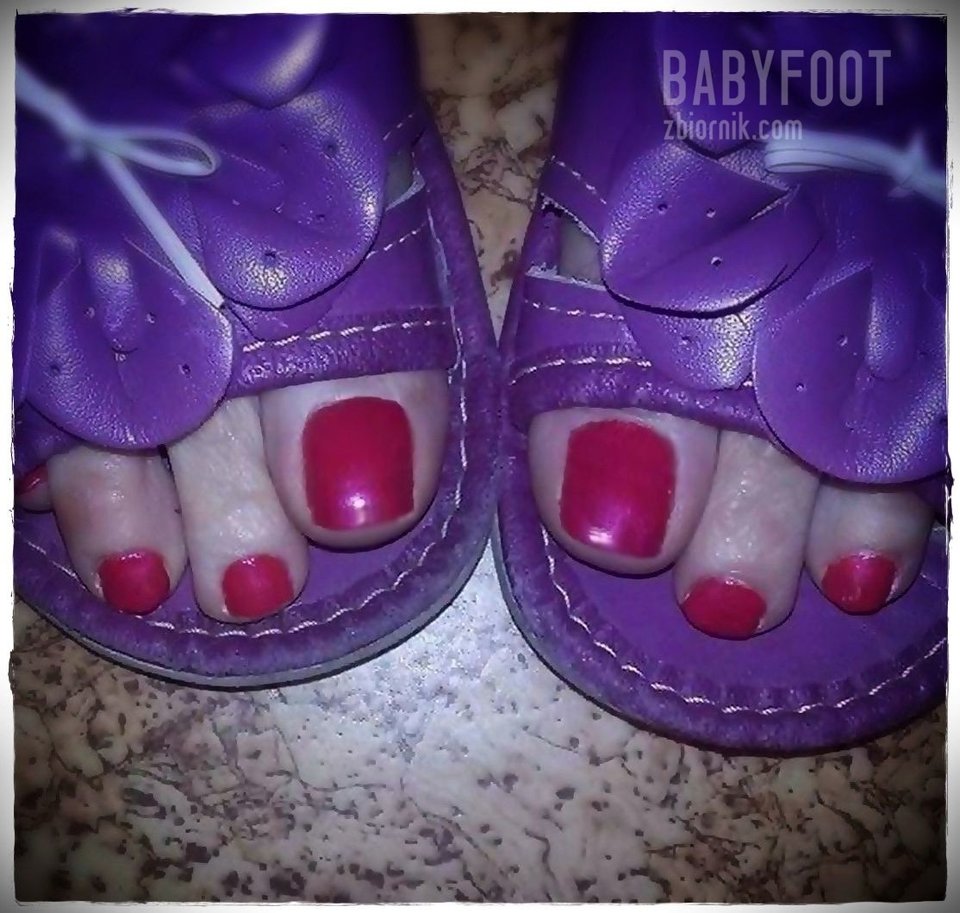 fioletowe pantofelki - Babyfoot