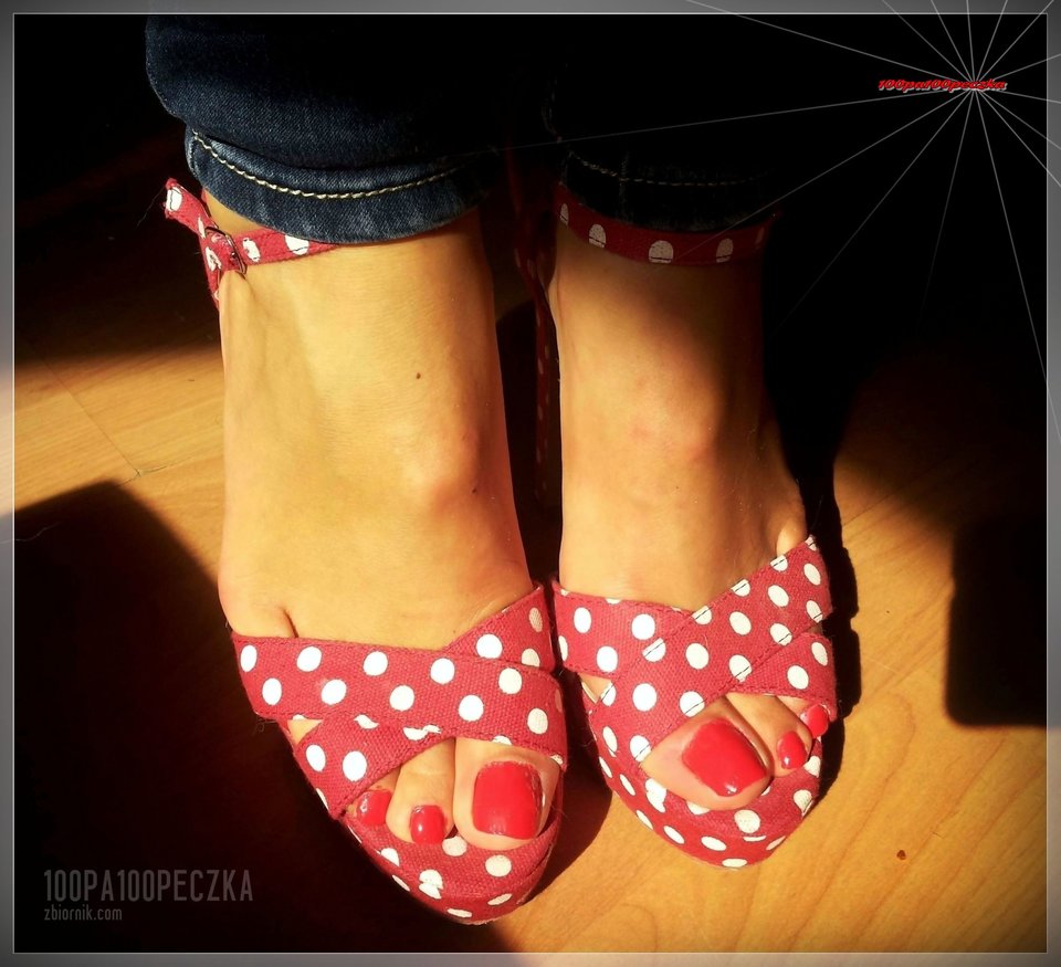 szpileczki w kropeczki 56 - 100pa100peczka