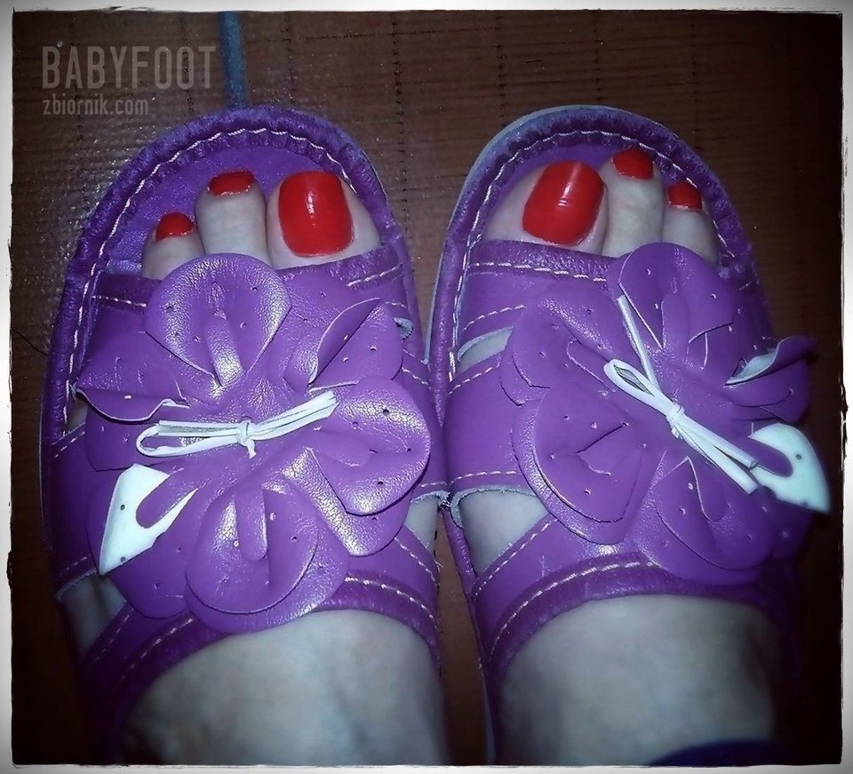 fioletowe pantofelki - Babyfoot