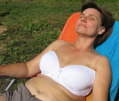 Buzia wystawiona słońce