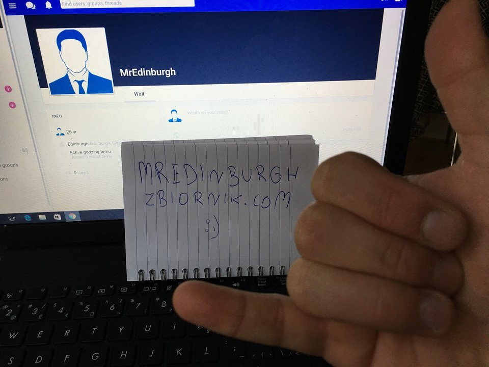 Prosze o pomoc w sprawie weryfikacji  - MrEdinburgh