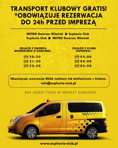 Darmowy transport ! zapraszamy do składania rezerwacji