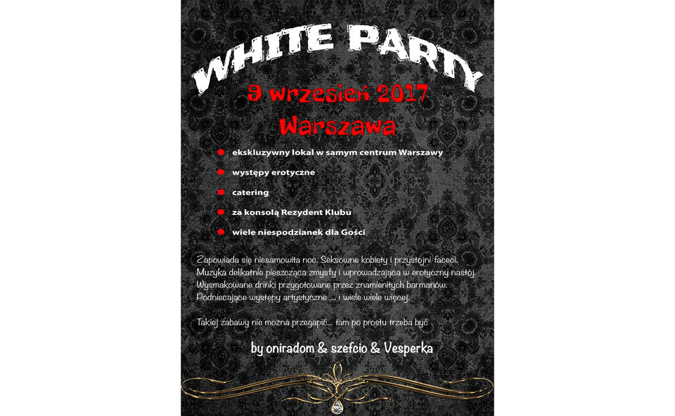 WHITE PARTY 09.09.2017 WARSZAWA - Vesperka