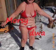 Po kulaniu się w śniegu.