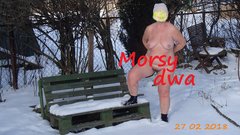 Po kulaniu się w śniegu.