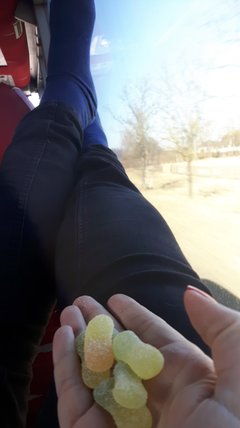 cukierki w podróży