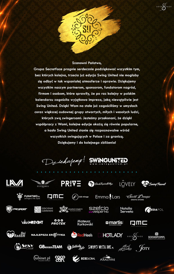 Dziękujemy za współpracę przy trzeciej edycji SwingUnited! - SwingUnited