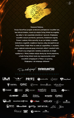 Dziękujemy za współpracę przy trzeciej edycji SwingUnited!