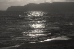 morze w czerni i bieli