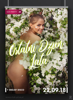 22.09 SOBOTA - OSTATNI DZIEŃ LATA - SEXPARTY - DISCO / DJ