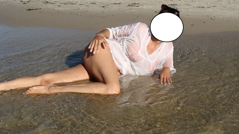 na brzegu - plazusie