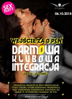 6.10.2018 SOBOTA - DARMOWA KLUBOW INTEGRACJA!