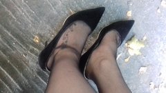 spacer w słońcu babiego lata