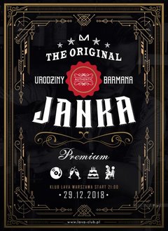 URODZINKI JANKA - SEX PARTY 29.12.2018 r. (sobota)