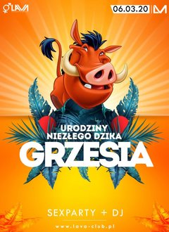 GRZEGORZPARTY – SEX PARTY z DJ - 06.03.2020 r. (piątek)