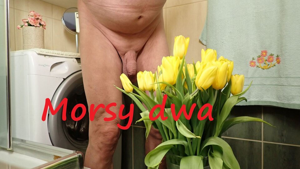 Z kwiatkami. - Morsy_dwa